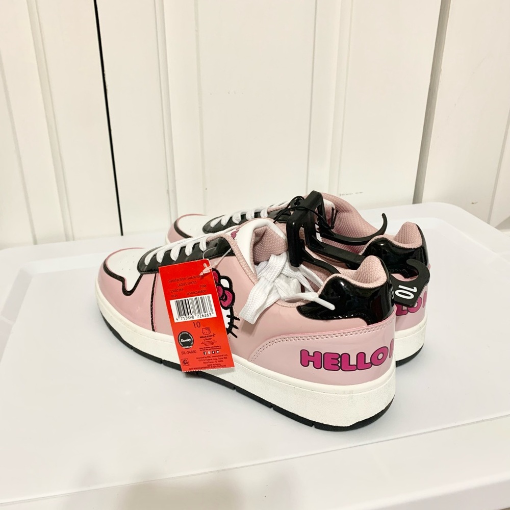 Hello Kitty Sneakers Sanrio Tennis Shoes Lace Up - 10 - NEW - Picture 3 of 7